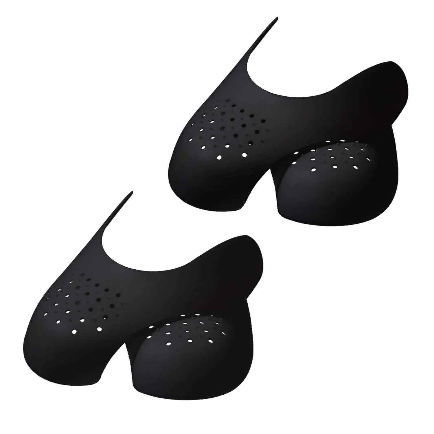 2 Pair -Men Sneaker Shoes Protector Against Shoe Creases, for Running Casual Shoes， Toe Box Crease Protector， Soft Material，for Men's US Size 7.5-12 Black