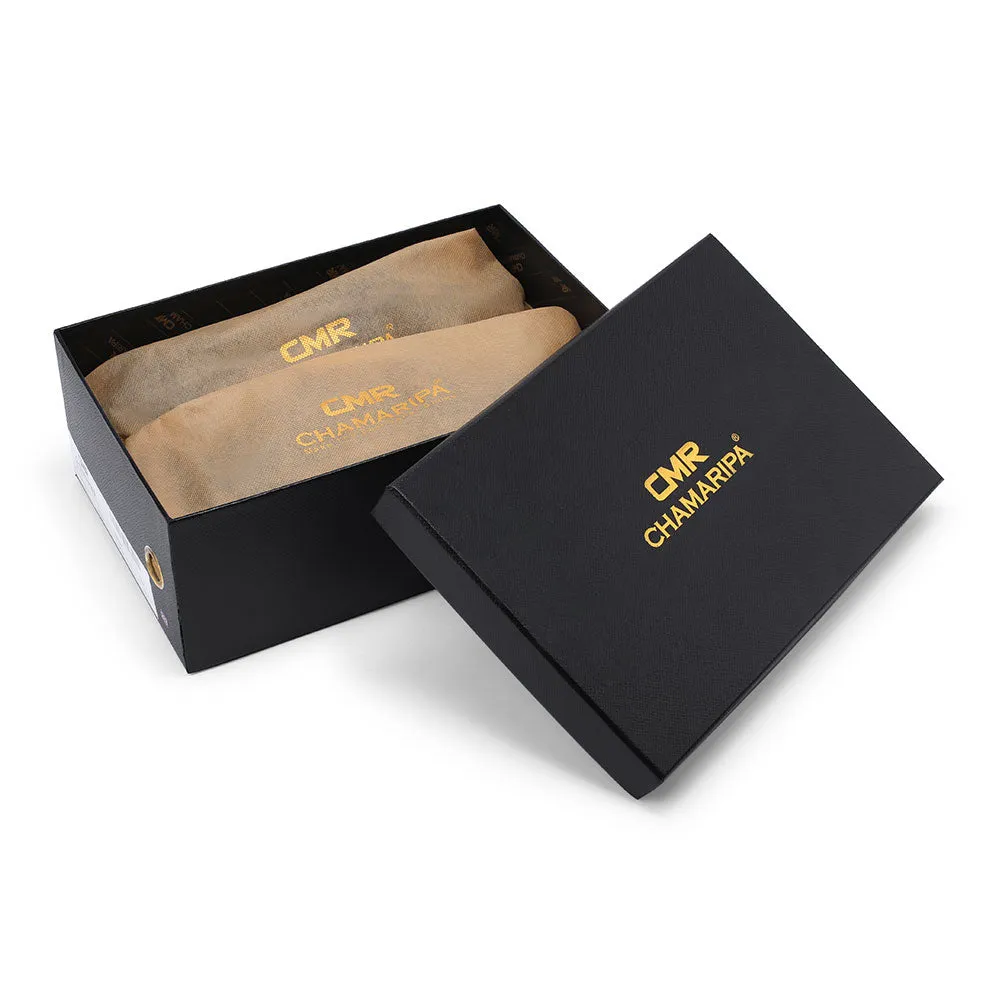 7CM/2.76 Inches CMR CHAMARIPA Elevate Your Style with Men's Navy Crocodile Derby Elevator Shoes