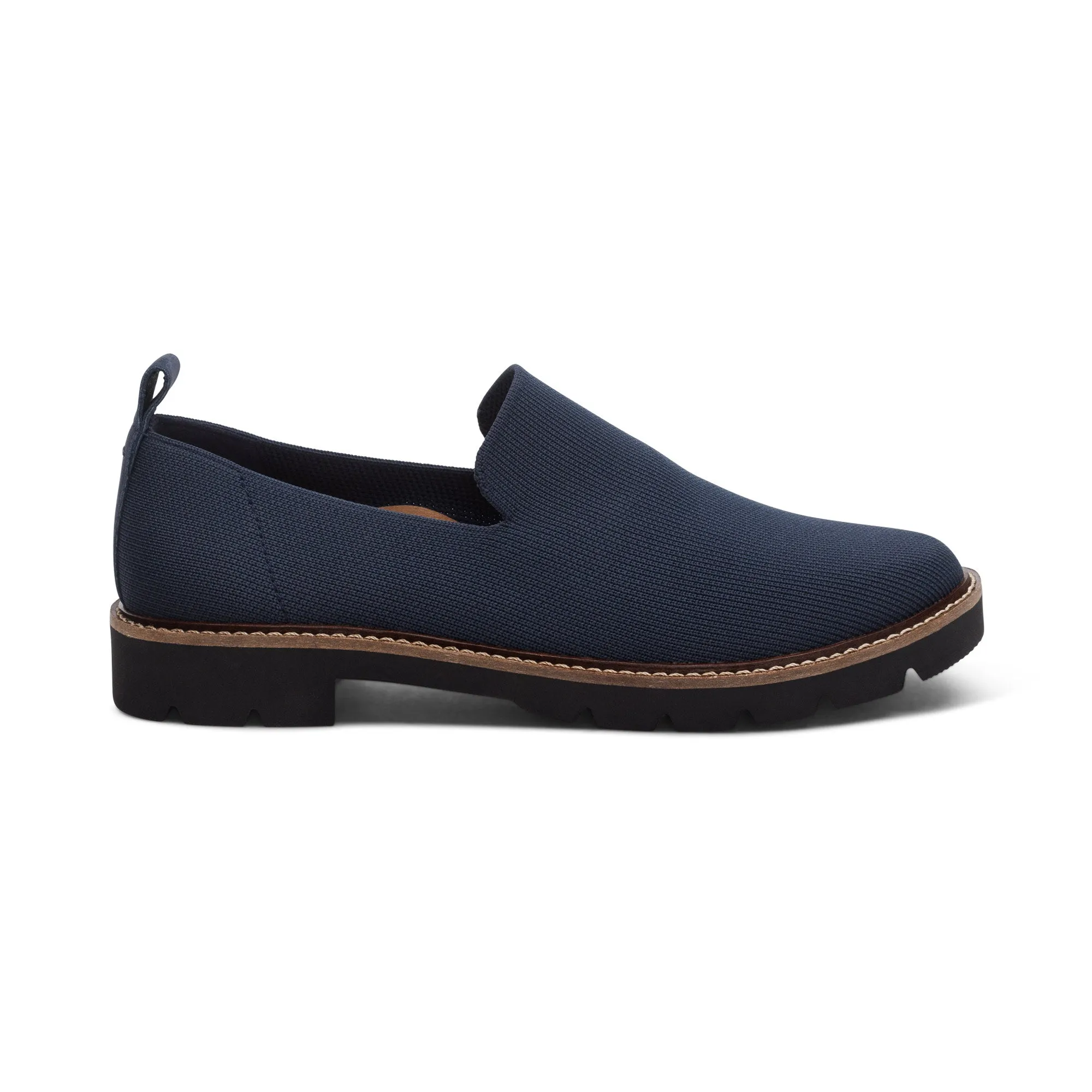 Aetrex Chloe Slip on Loafer Navy