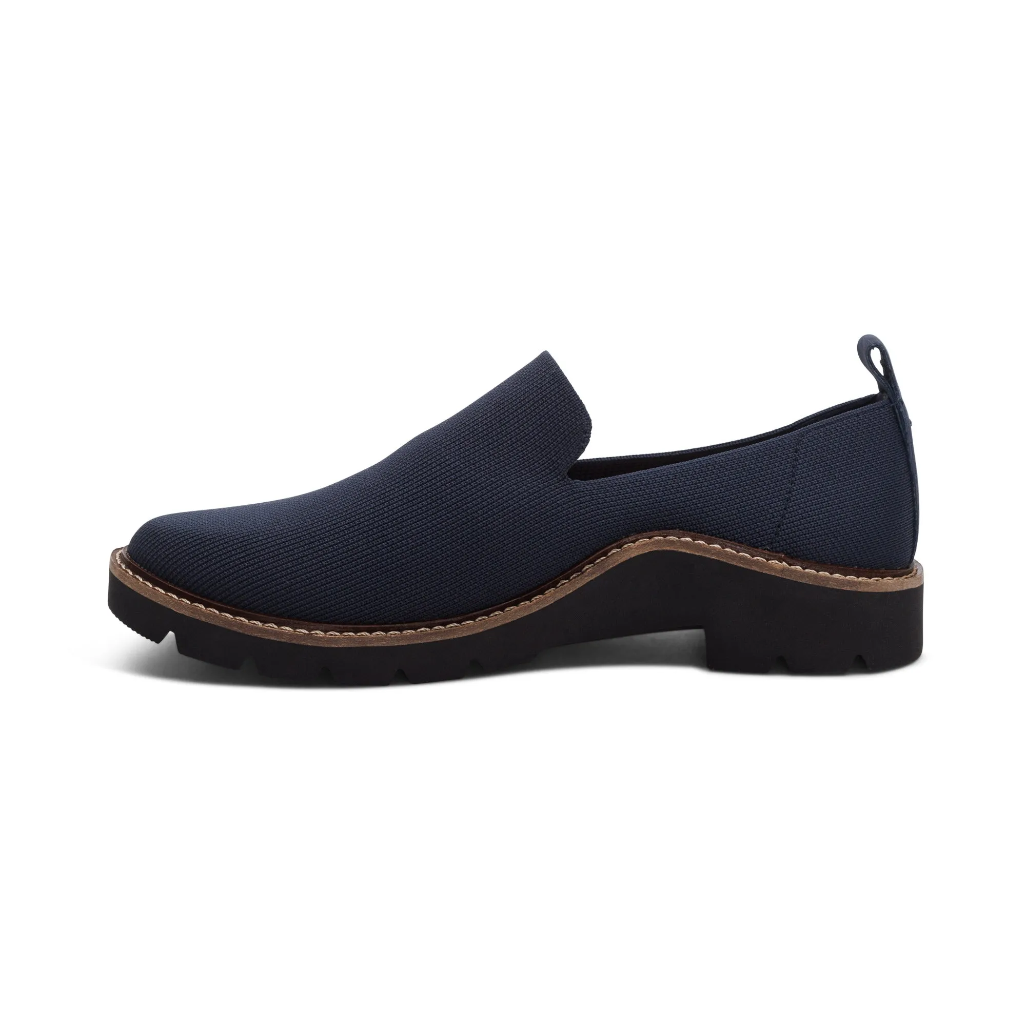 Aetrex Chloe Slip on Loafer Navy