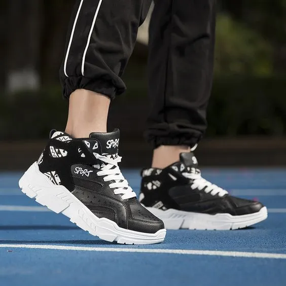 Color Block High Top Sneaker Shoes