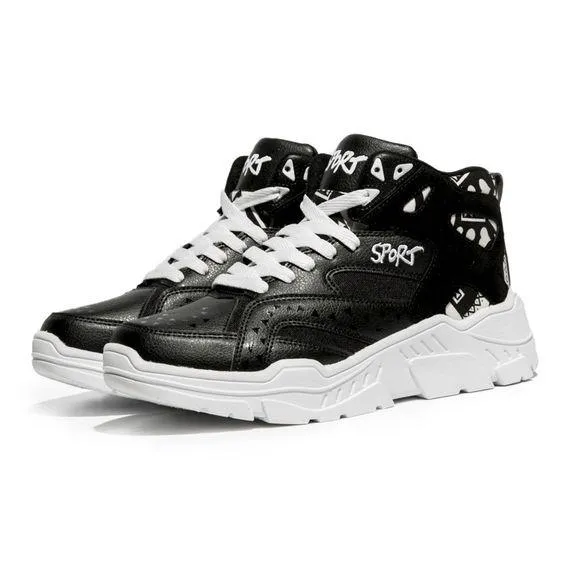 Color Block High Top Sneaker Shoes
