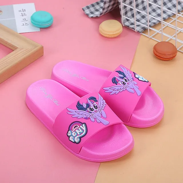 Cute Cartoon Toddler Home Bathroom Slippers