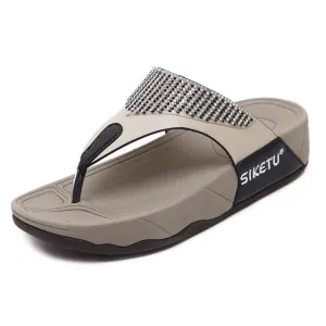 Fancy Sandals Summer Casual Beach Wedge Flip-Flops