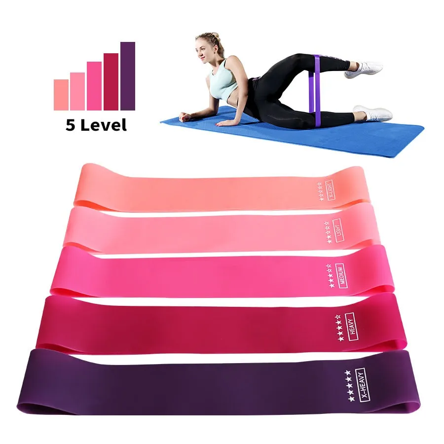 Gum Pilates CrossFit Athletic Band Strength Resistant Workout Equipment