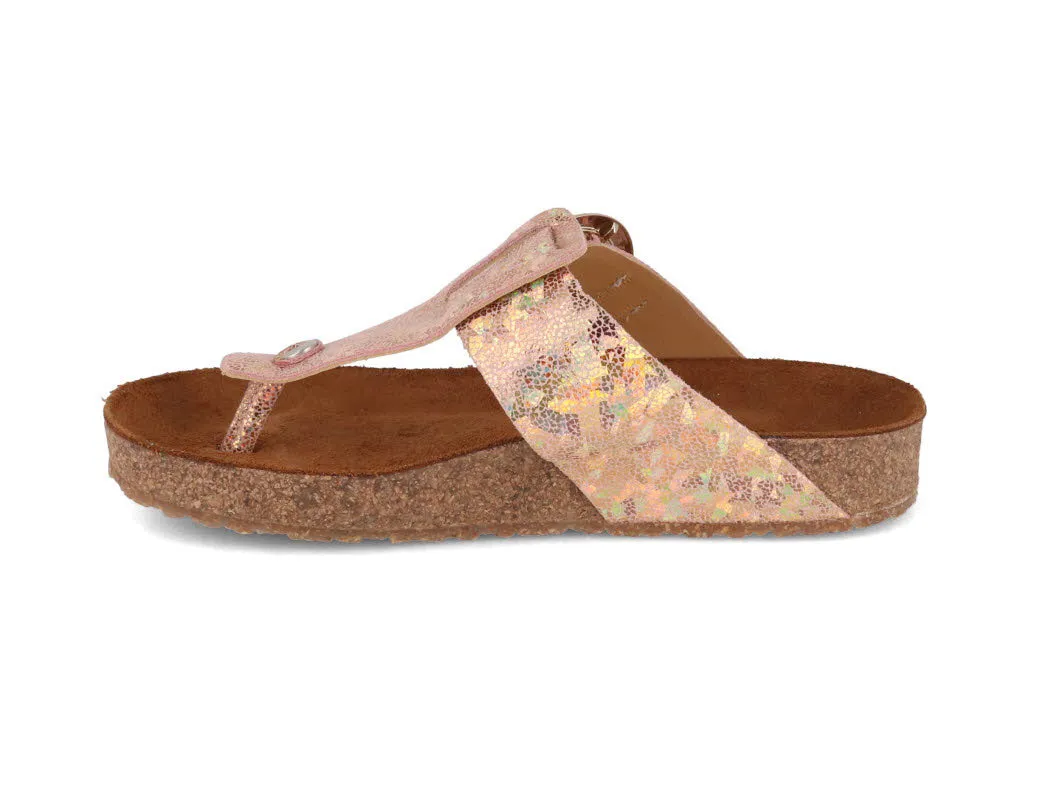 HAFLINGER Thong Sandals Round Buckle Corinna