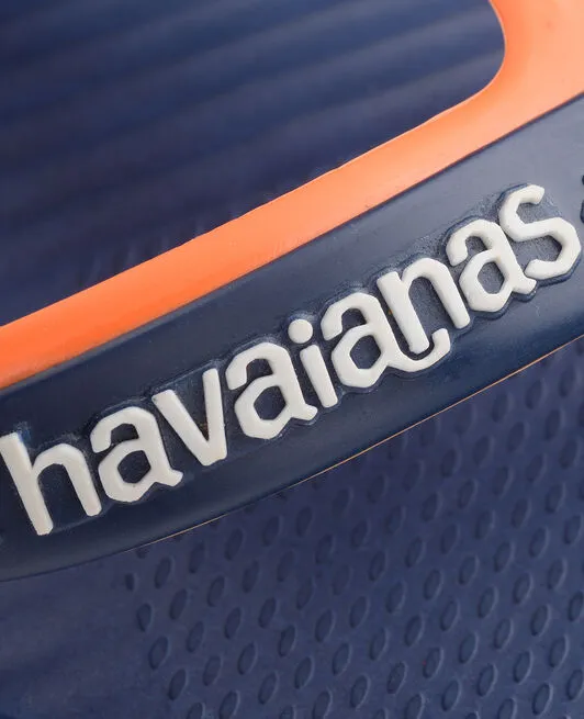 HAVAIANAS DUAL FC - NAVY BLUE.BEGONIA ORANGE