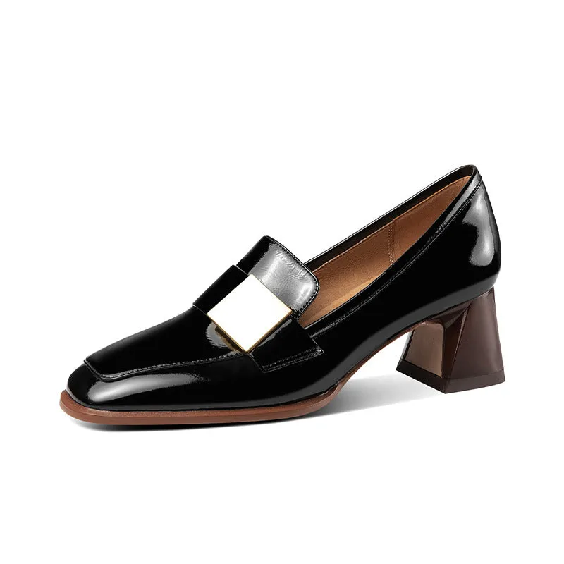 Irie Red Womens Loafers with Heel
