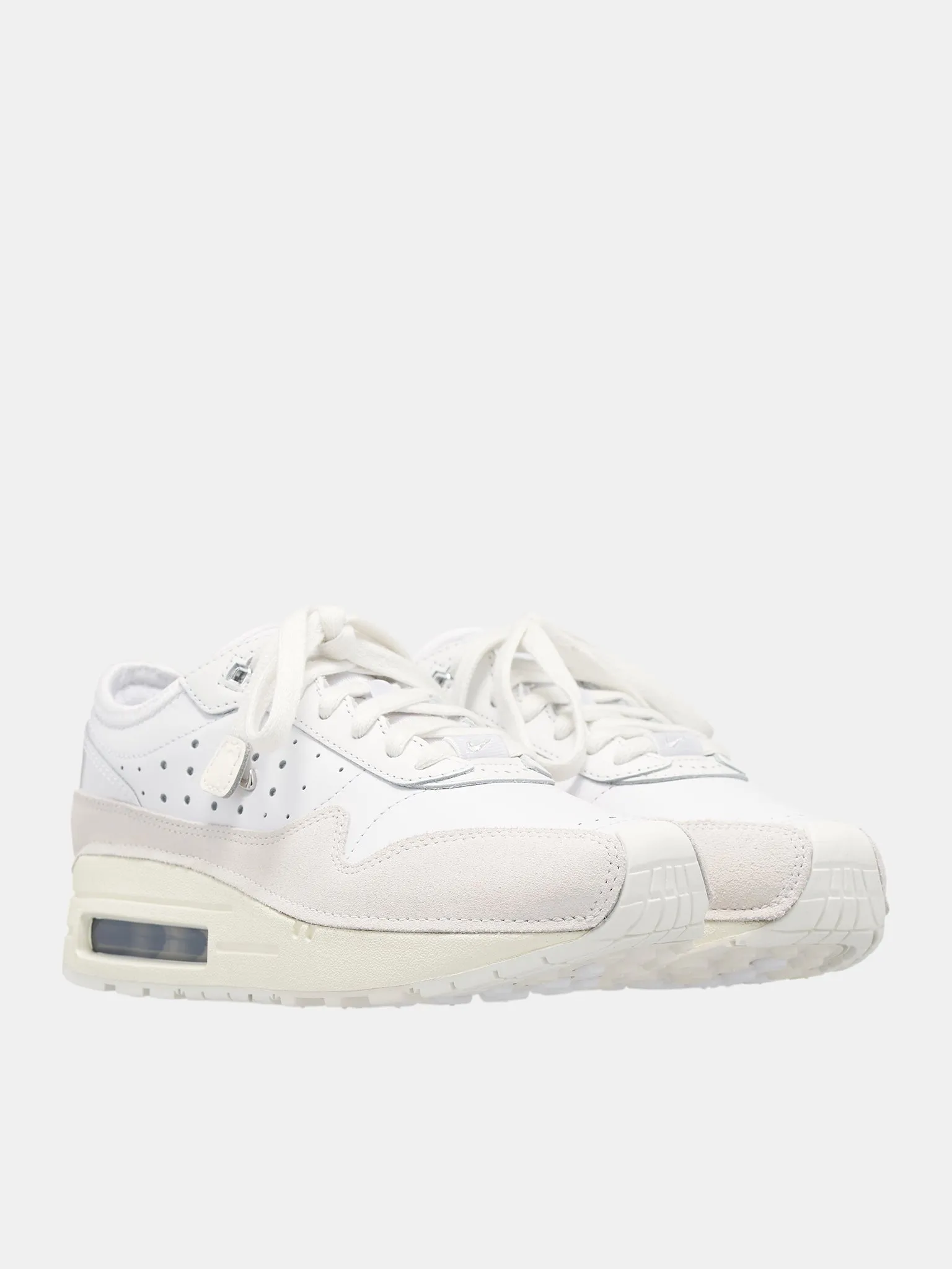 Jacquemus Air Max 1 86 Sneakers (HM6690-100-WHITE-SILVER-SAIL)