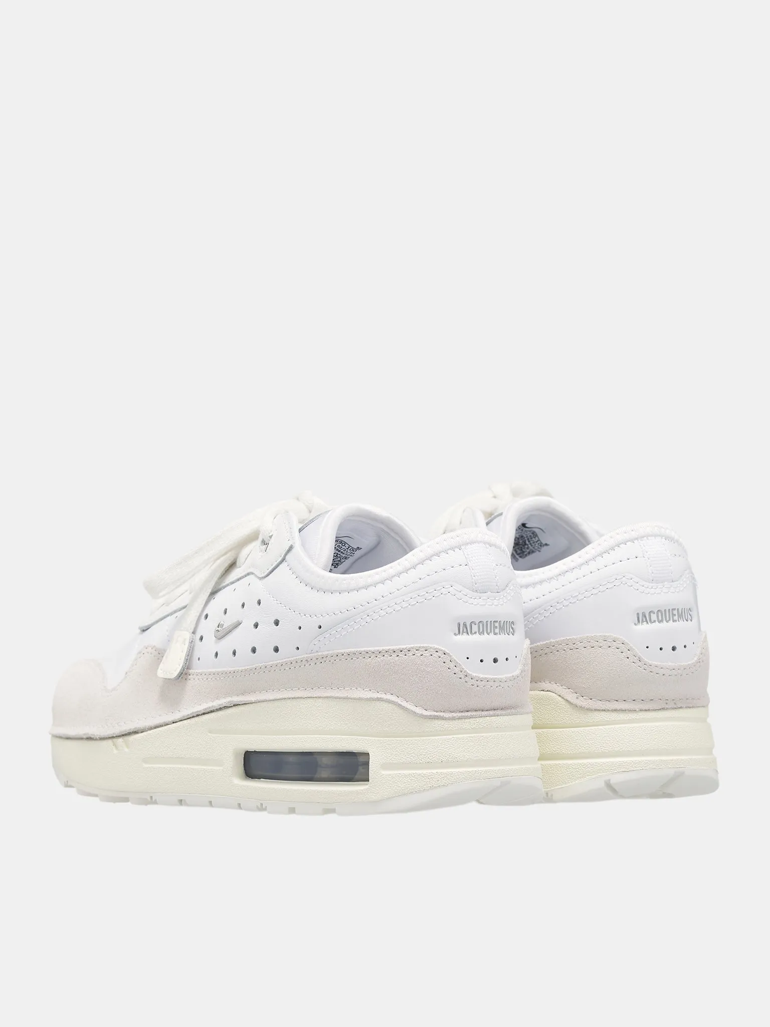 Jacquemus Air Max 1 86 Sneakers (HM6690-100-WHITE-SILVER-SAIL)
