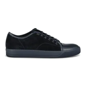 LANVIN Low-Top Patent Toe Trainer Navy