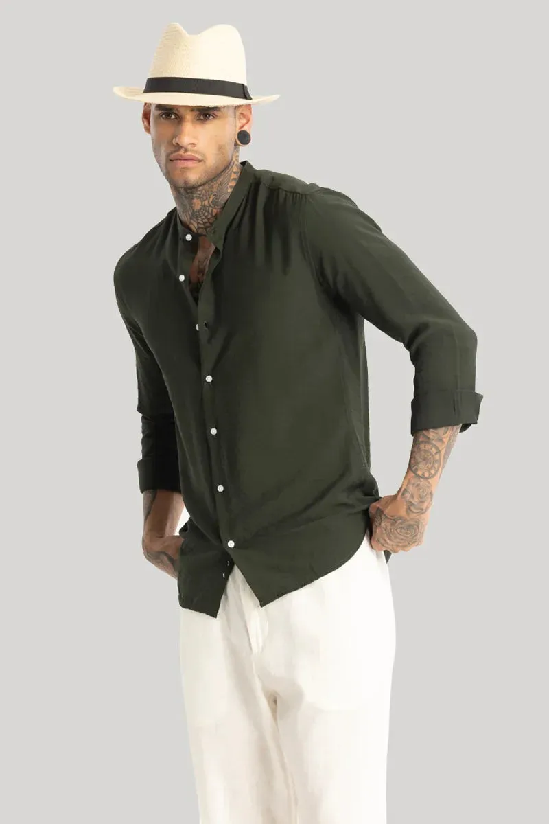 MENS SHIRT SLIM FIT COTTON CASUAL SHIRT