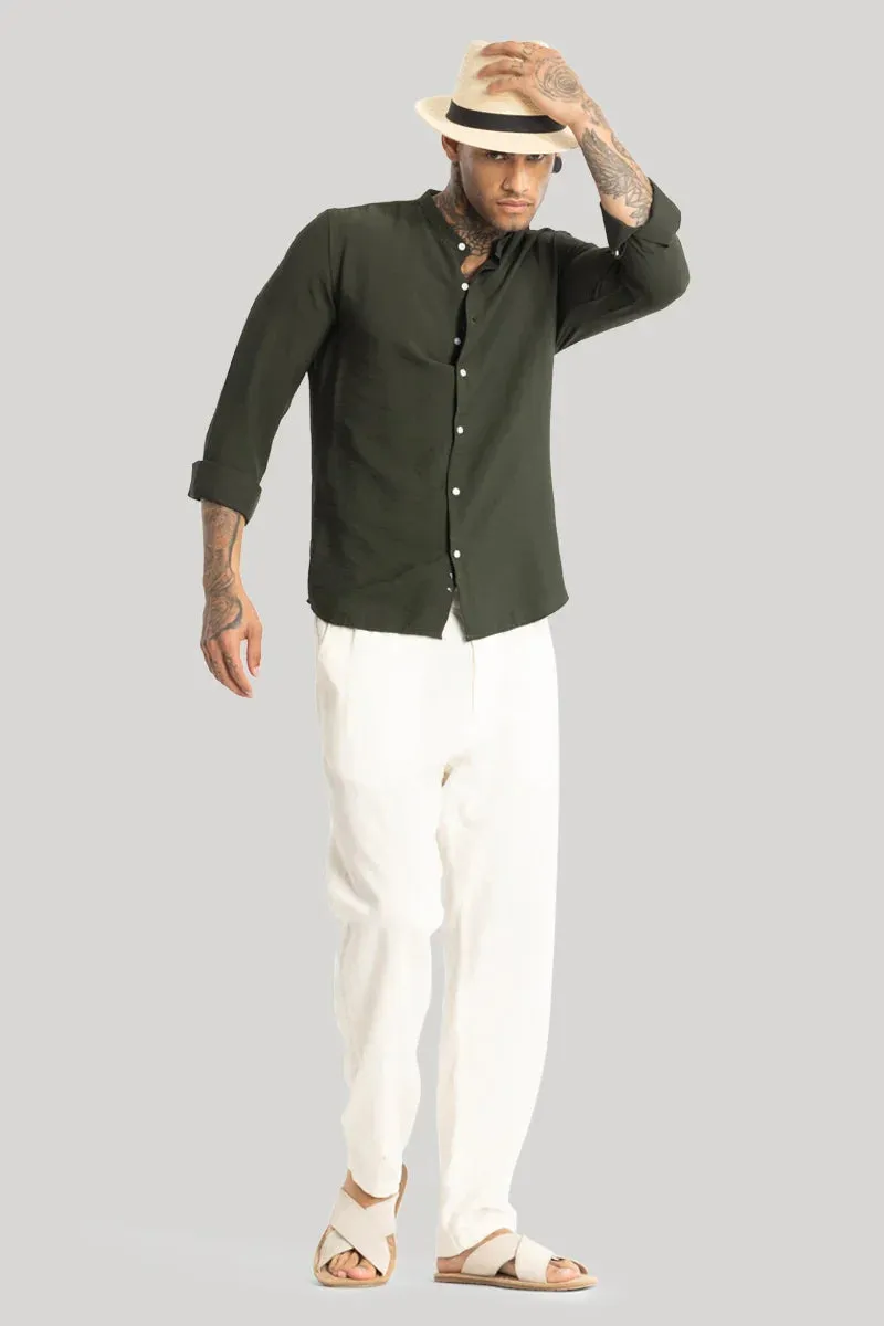 MENS SHIRT SLIM FIT COTTON CASUAL SHIRT