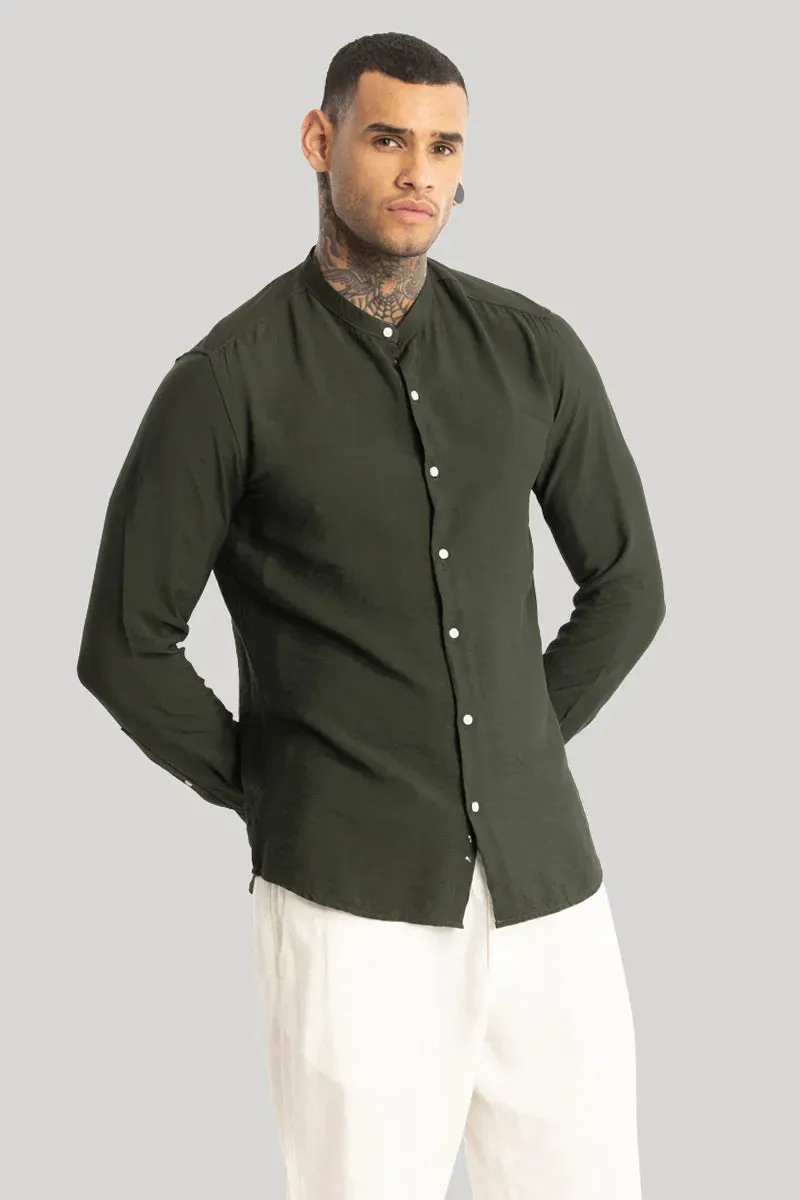 MENS SHIRT SLIM FIT COTTON CASUAL SHIRT