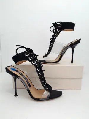 Sergio Rossi Women's Scarpe Donna Sandal Black   Clear Size 37