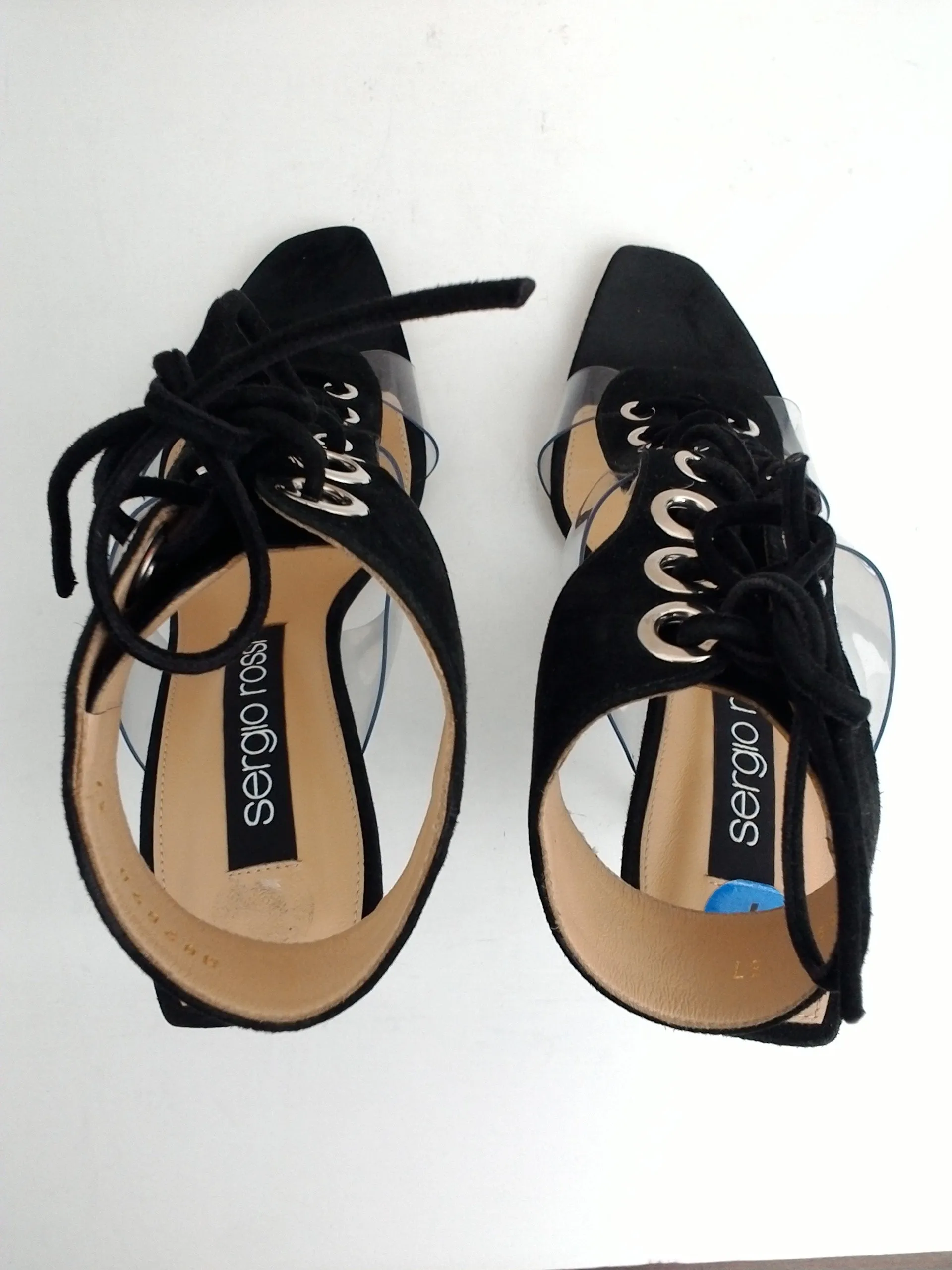 Sergio Rossi Women's Scarpe Donna Sandal Black   Clear Size 37