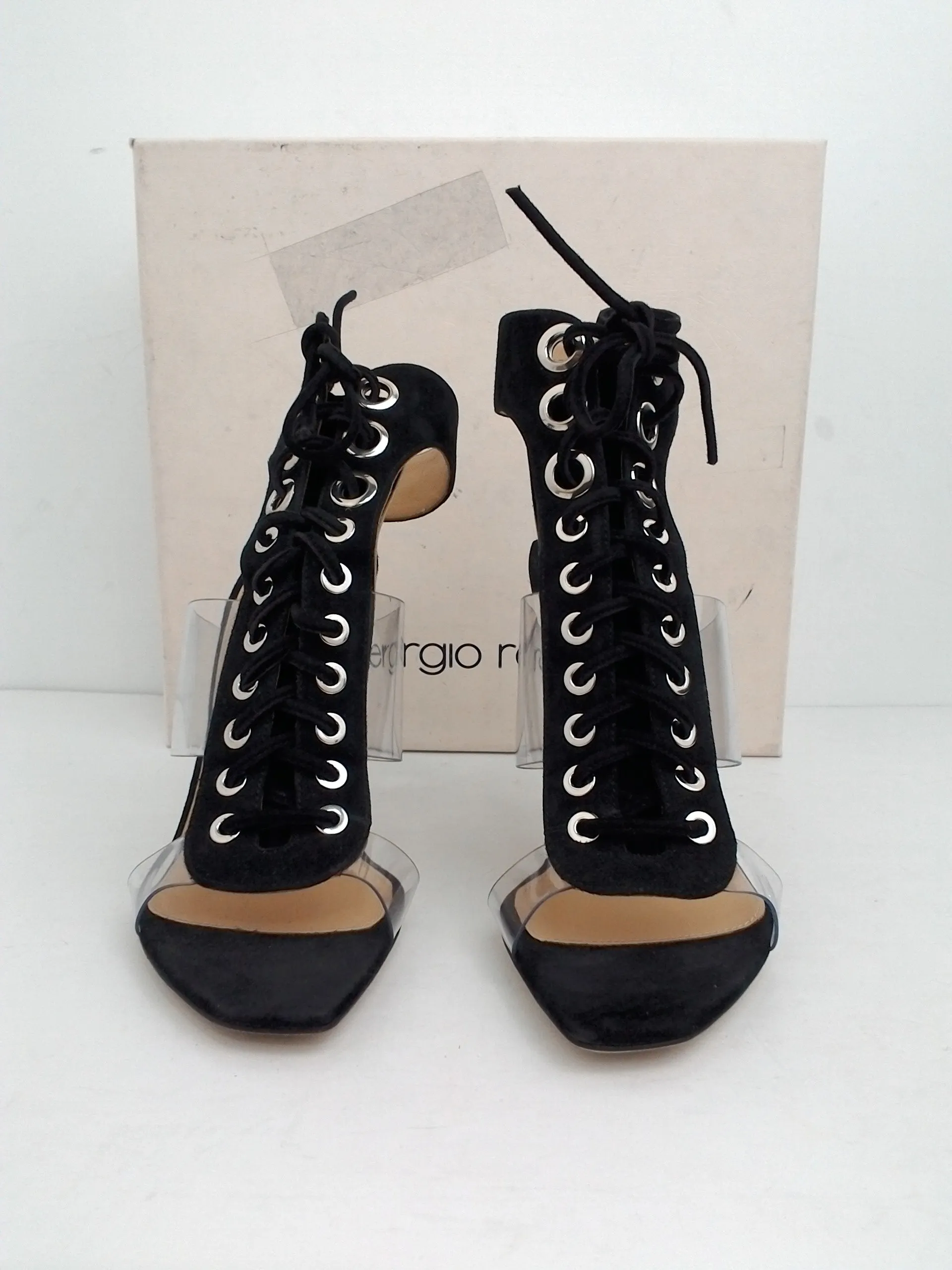 Sergio Rossi Women's Scarpe Donna Sandal Black   Clear Size 37