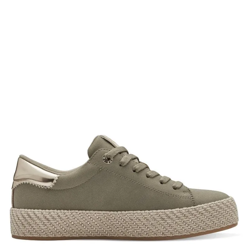 Tamaris Womens Sage GreenLace-up Shoe 1-23713-42