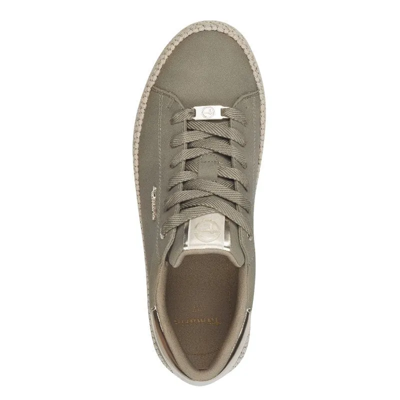 Tamaris Womens Sage GreenLace-up Shoe 1-23713-42